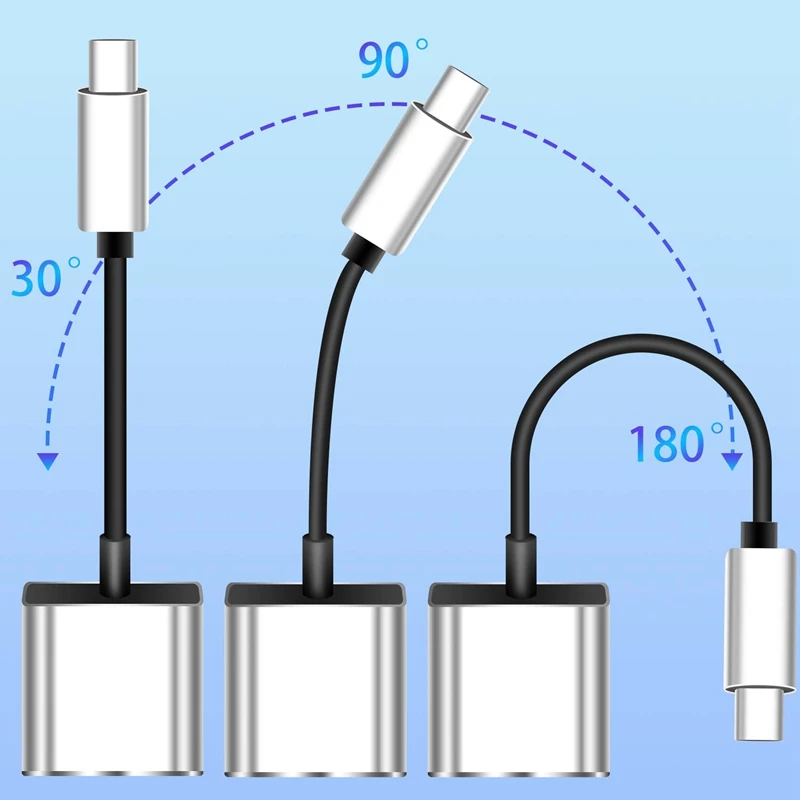 2 In1 Type-C إلى 3.5 ملم محول مقبس سماعة الرأس/شاحن موصل، محول الصوت والشحن لسماعات الأذن Aux