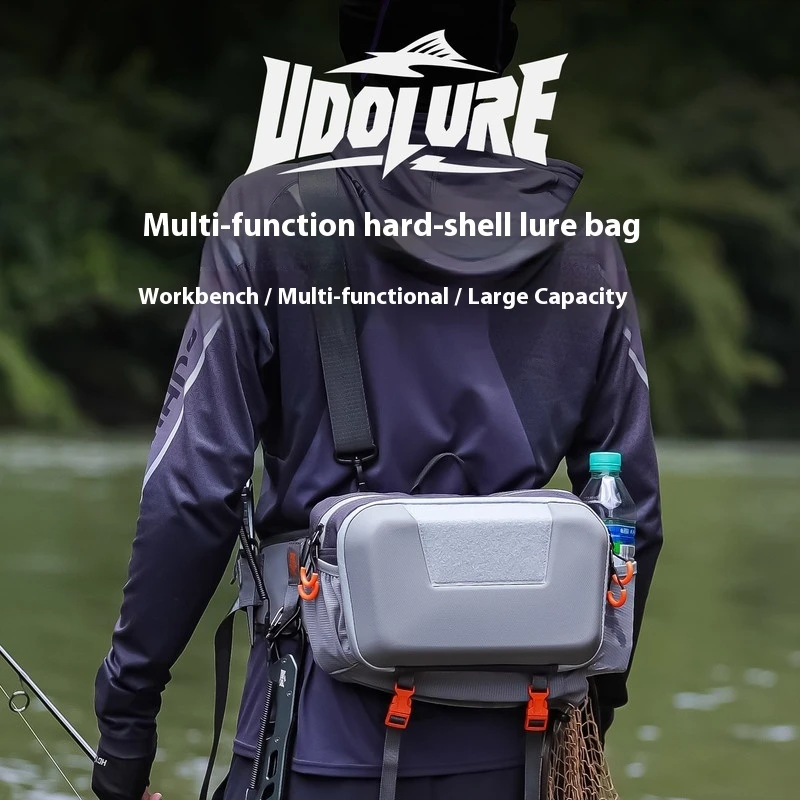 UDO 5L Angeltasche, multifunktionale wasserdichte Geldbörse, Angelwerkzeugtasche, Angelrucksack, Schulter-Crossbody-Tasche