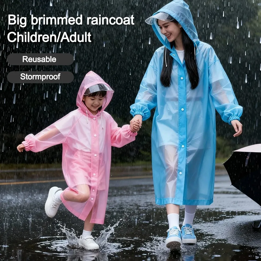 

Прочный плащ из ЭВА, утепленный цельный плащ для всего тела, удобное водонепроницаемое многоразовое пончо для улицы