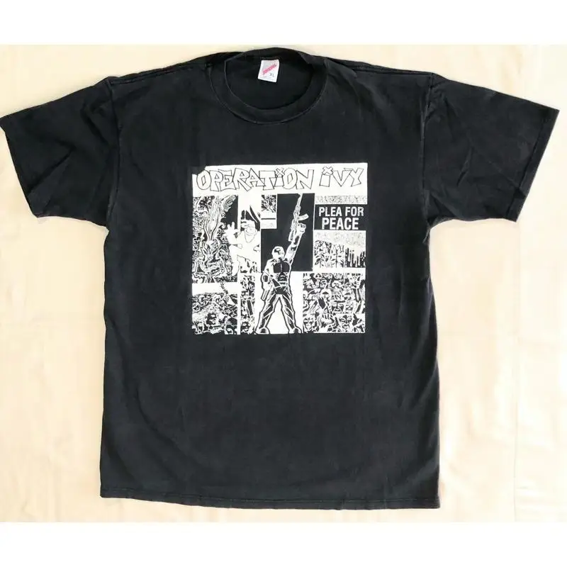 90 Äôs operación Ivy camiseta llena por la paz Sz Xl Vintage Ska Punk Gilman 80
