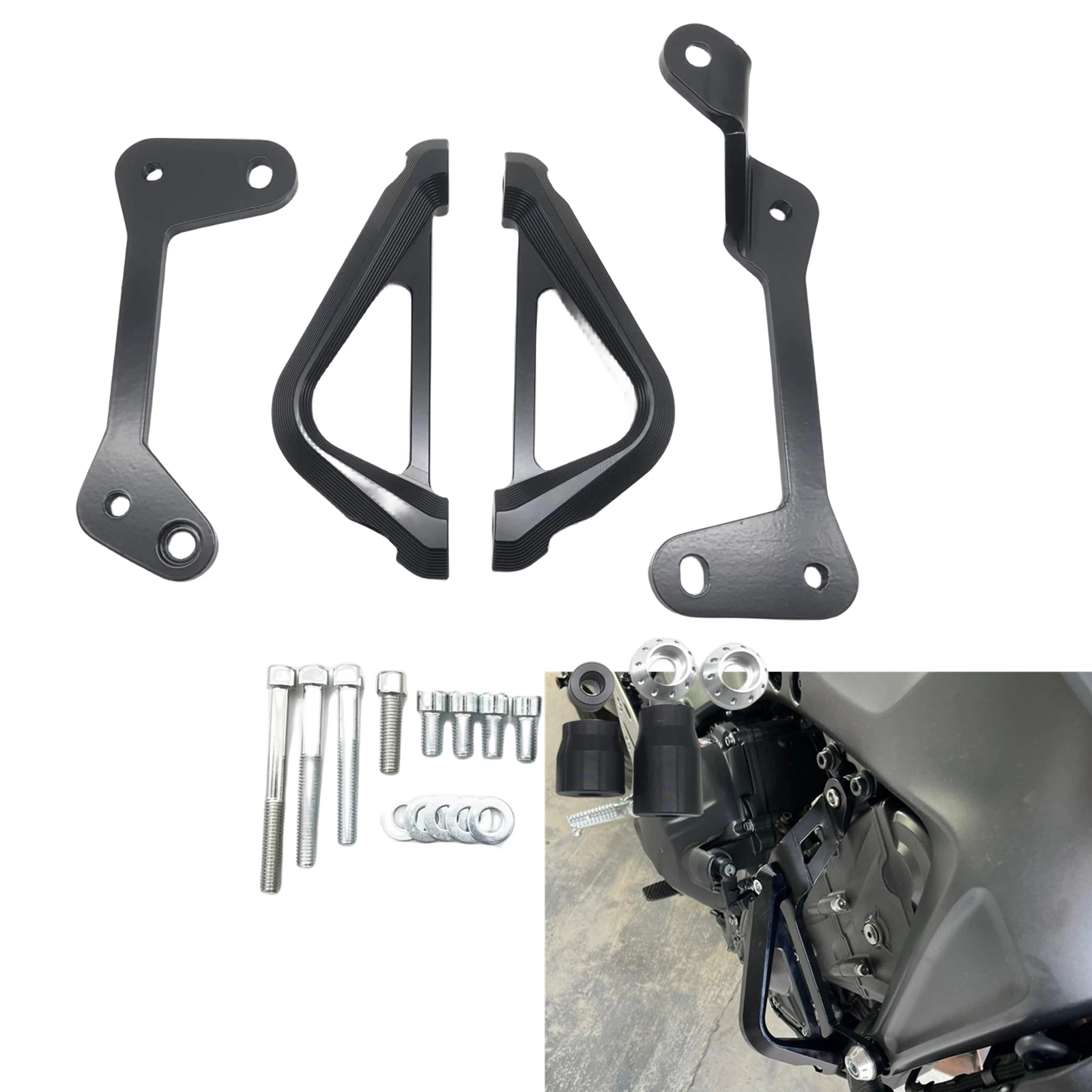 Per YAMAHA MT-09 SP Tracer 9 GT 2021 2022 kit di scorrimento del telaio del coperchio del motore del motociclo protezione delle barre d'urto