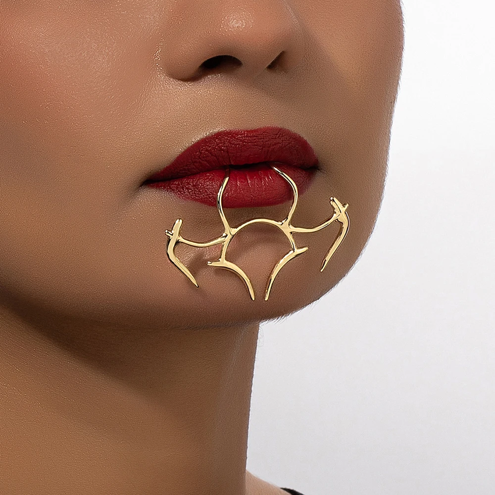 New Trend Punk dark no punch lip clip Gothic new no punch lip fashion men and women couples fashion jewelry accessories