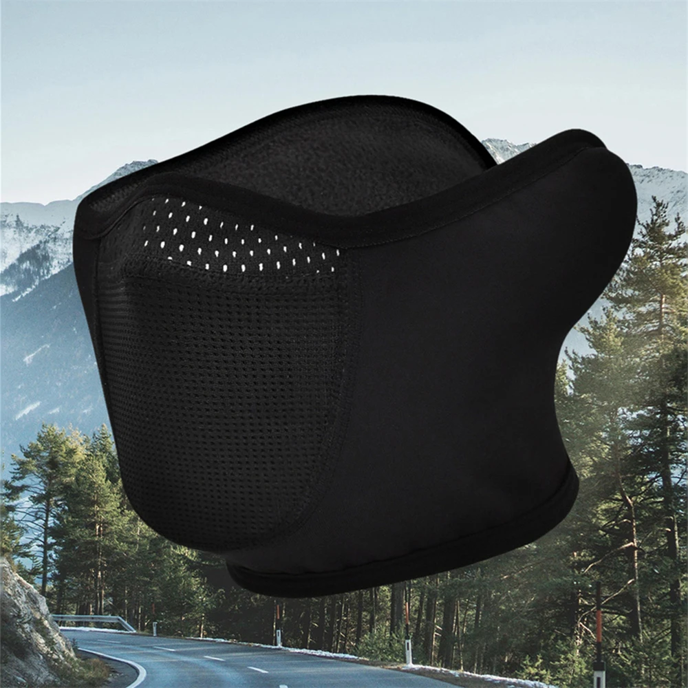 1 máscara de media cara con cierre ajustable a prueba de viento para hombres y mujeres para esquiar snowboard máscara