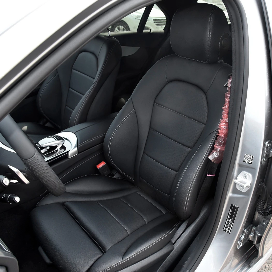 Housses De Siège Inférieur Cuir Noir Pour Mercedes CLA 2014-2015 - Soillar - Conducteur Et Passager