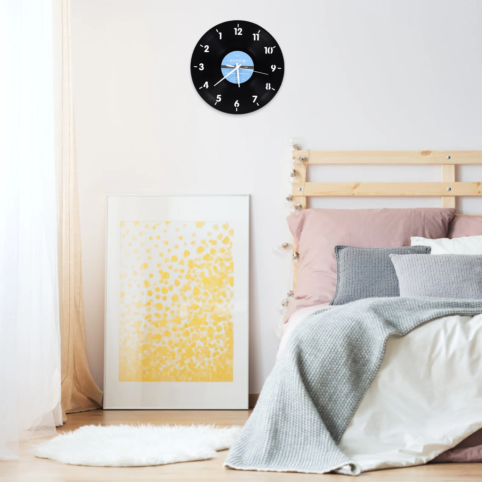 Clock Wall Backwards Reverse Clocks Unusual Unique Universe Run Decorative Gift Hanging Housewarming Mute Turning Decor Funny