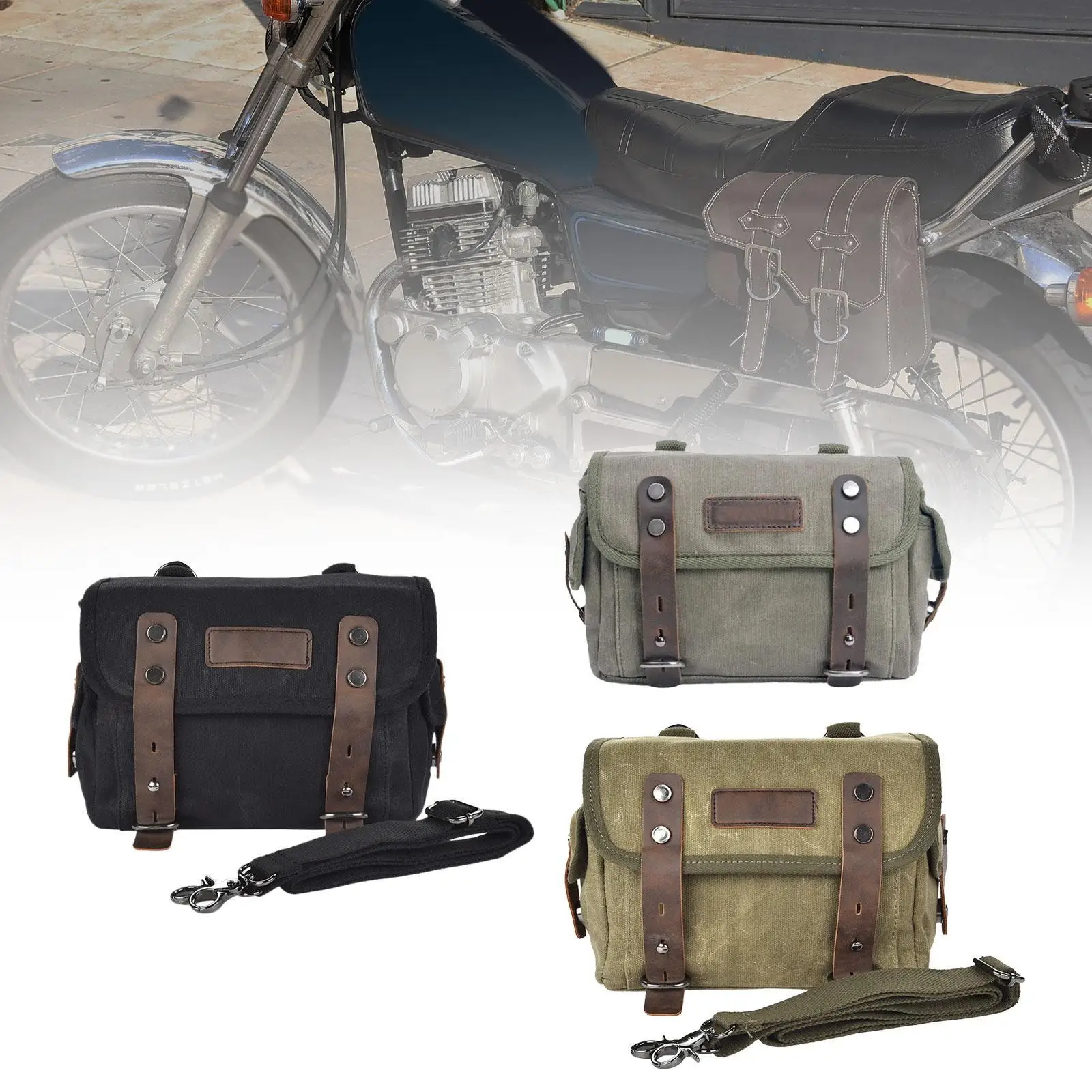 Generic Motorcycle Saddlebag Sturdy Professional Motorcycle Handlebar Bag