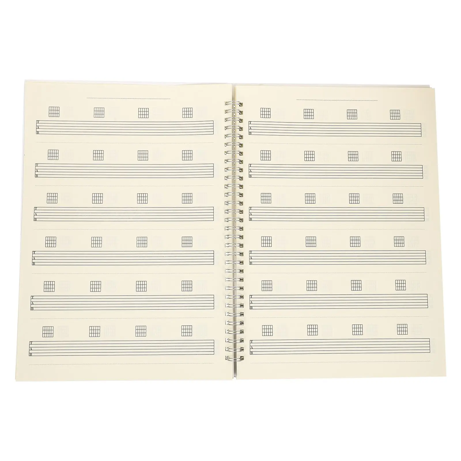 Portable 6 line Double Offset Notebook Work Chord Guitar Music Bass Thick Paper Painting Creative Practice Daily Score Coil note