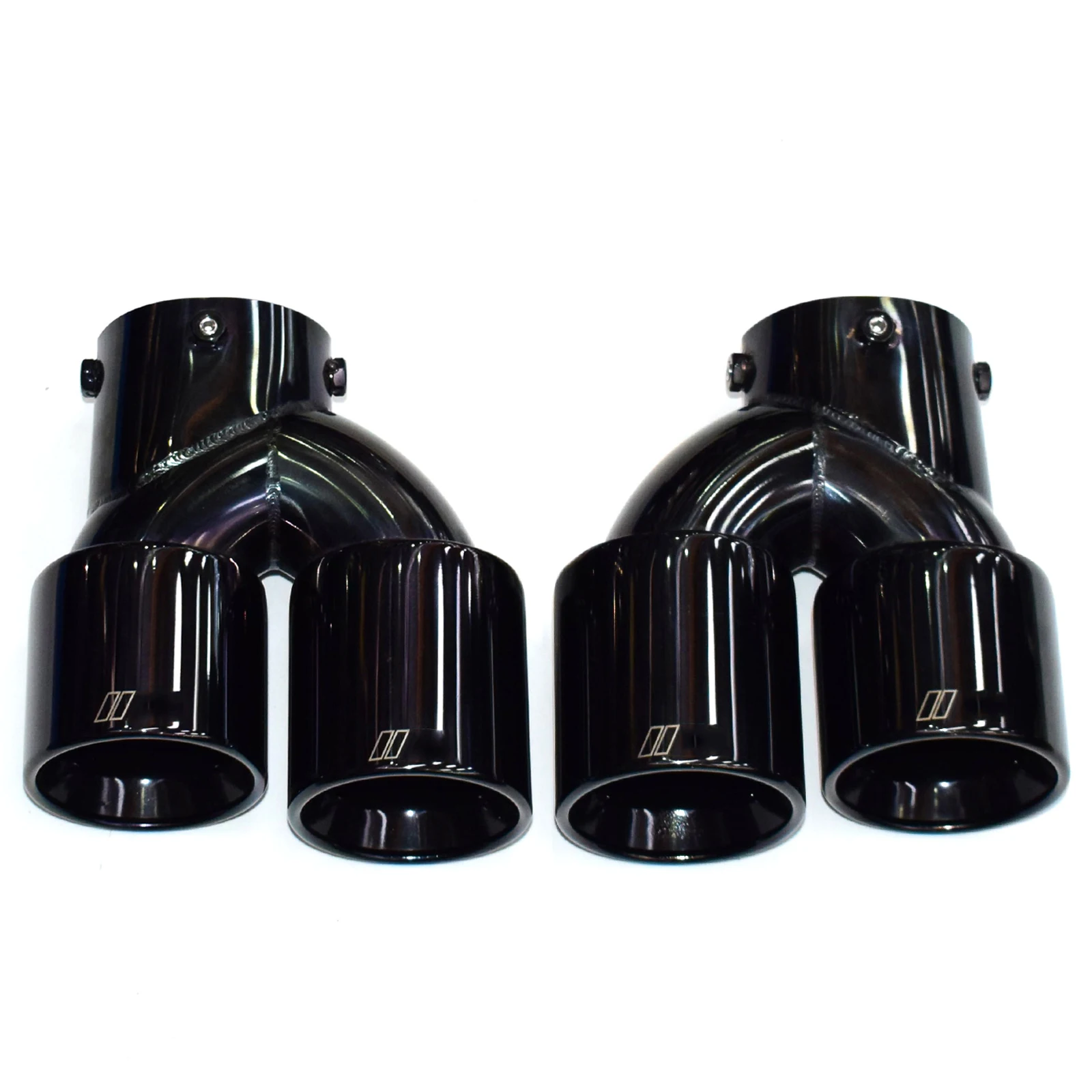 

Power M240 M340 M440 Exhaust Tips for G20 G21 G23 G42 4 Outlet Stainless Steel Black Muffler Tail Throat for Exhaust Pipes