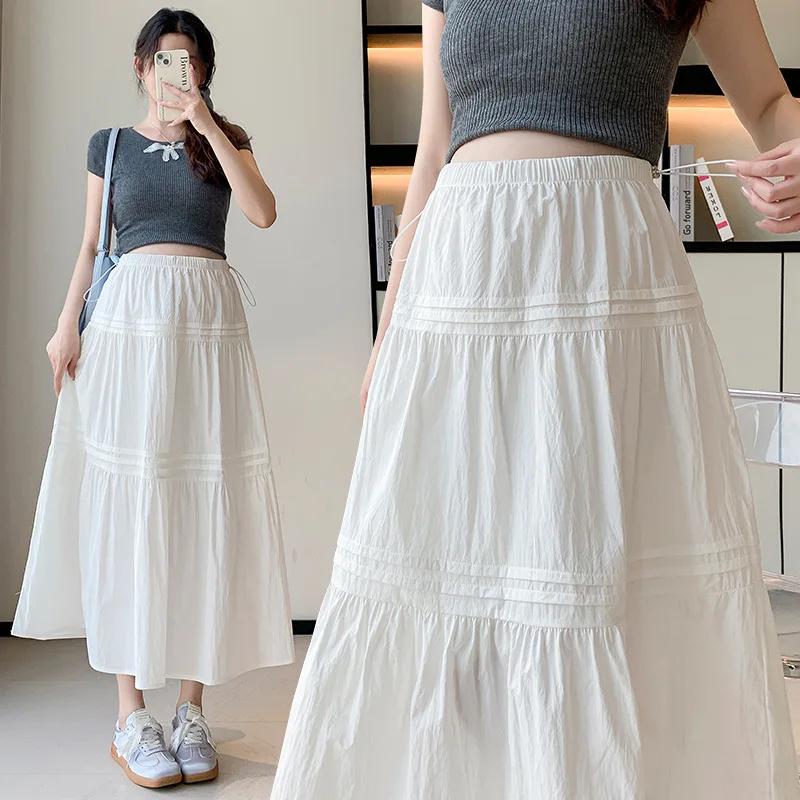

Summer 2025 Maternity Wear: Romantic Layered Tulle Skirt - Voluminous yet Slimming Pregnancy Design with Modest Mid-Length