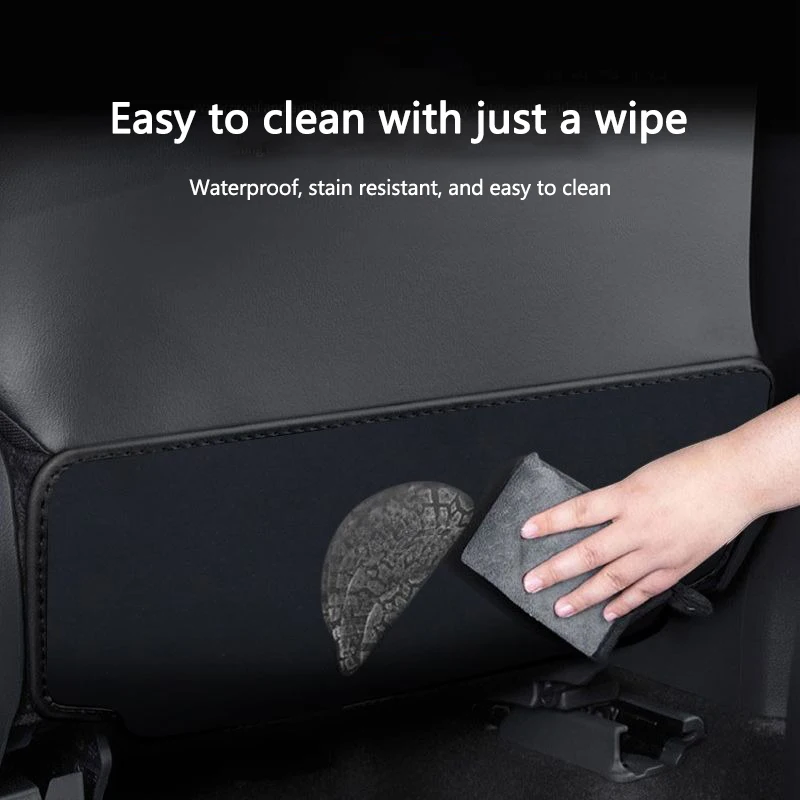 سيارة الخلفي حامي غطاء المقعد الخلفي حصيرة مكافحة ركلة وسادة منصات ل Volkswagen VW Polo GTI Rline R Golf MK8 طوارق باسات Magotan