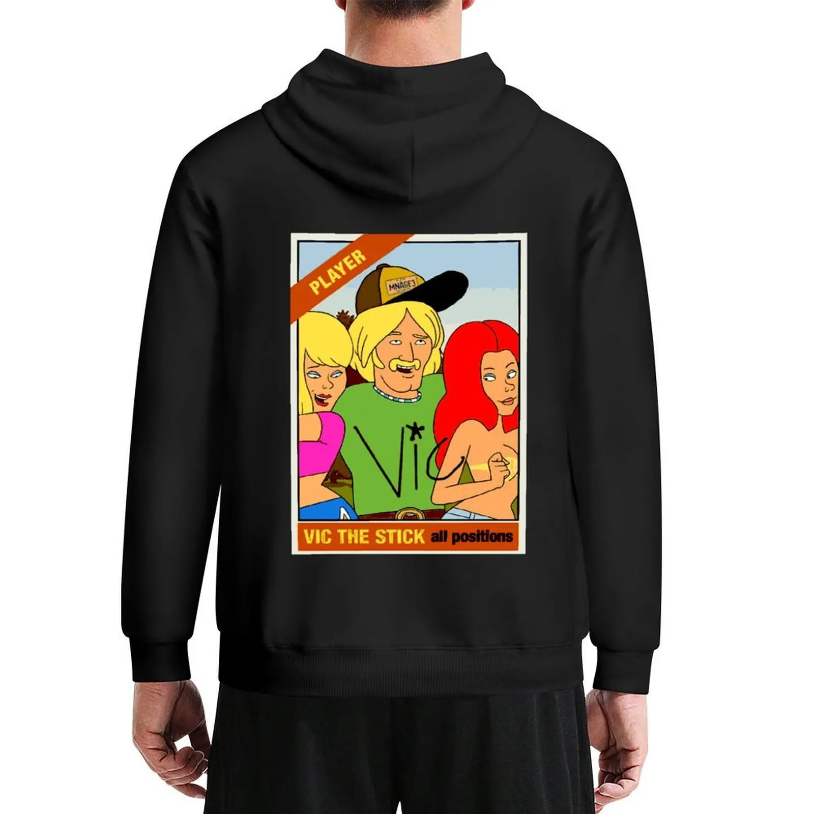 

Vic Reynolds F is for family baseball card Hoodie winter clothes men clothing japanese style oversized hoodie