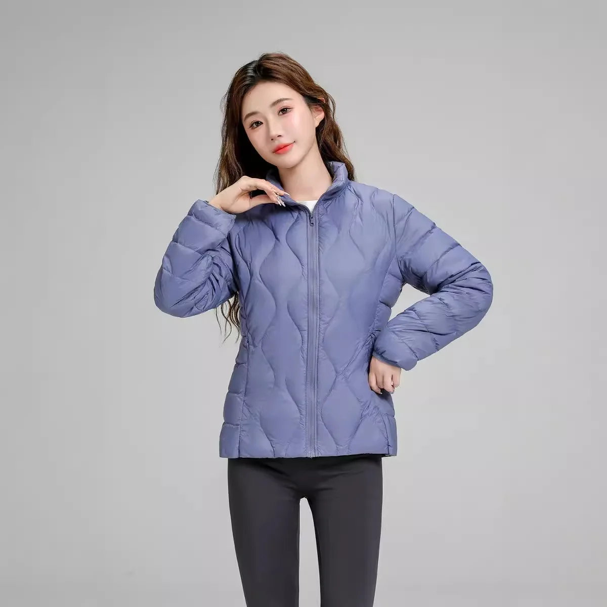 2024 new autumn and winter thin down jacket for women ultra-light short inner wear compression portable light and thin liner