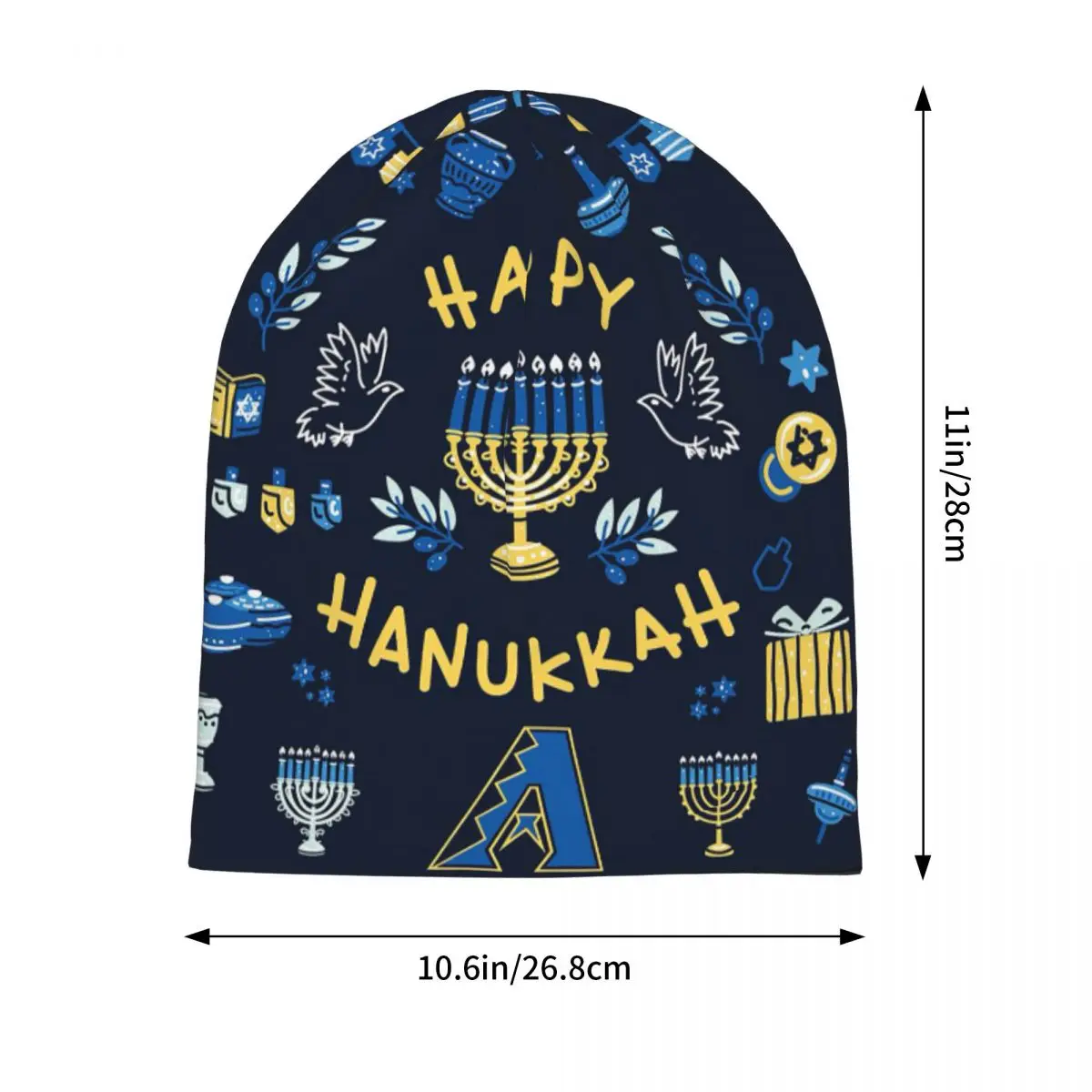 Hanukkah Skullies Beanies Hats Summer Unisex Outdoor Caps Warm Dual-use Bonnet Hats