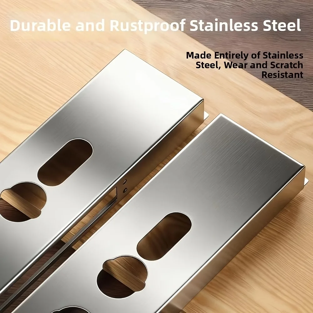 Adjustable thickened intelligent lock box Stainless Steel Lock Box Rustproof Symmetrical Double Sided Opening Adjustable Gap