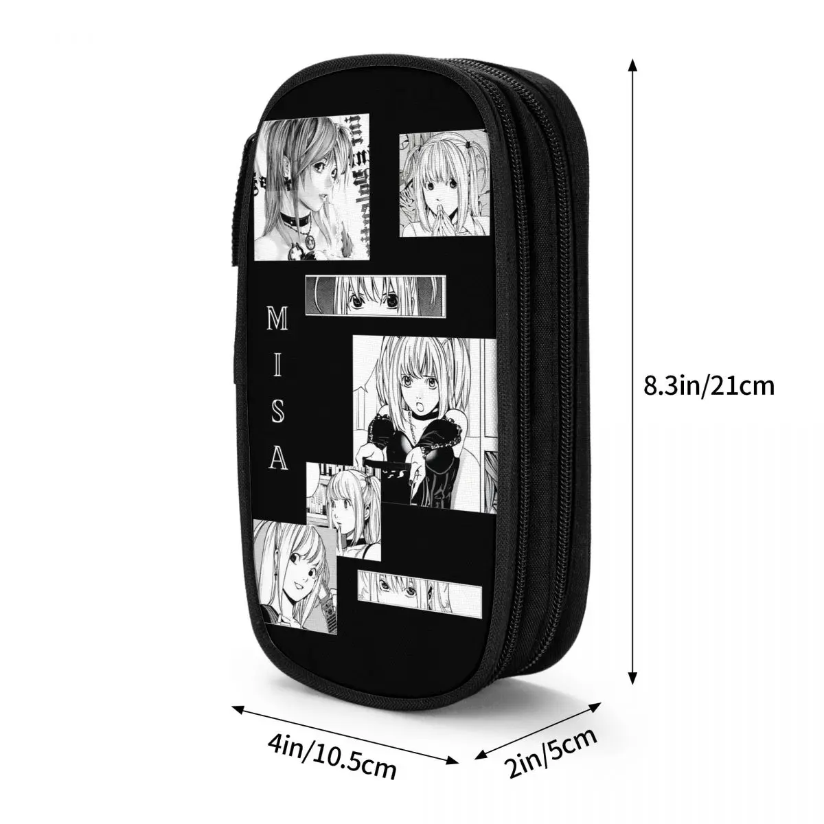 Misa Amane Misa Death Note Anime Pencil Case for Students Gifts Pen Box Pencil Bag Stationery Supplies Pen Holder Bag