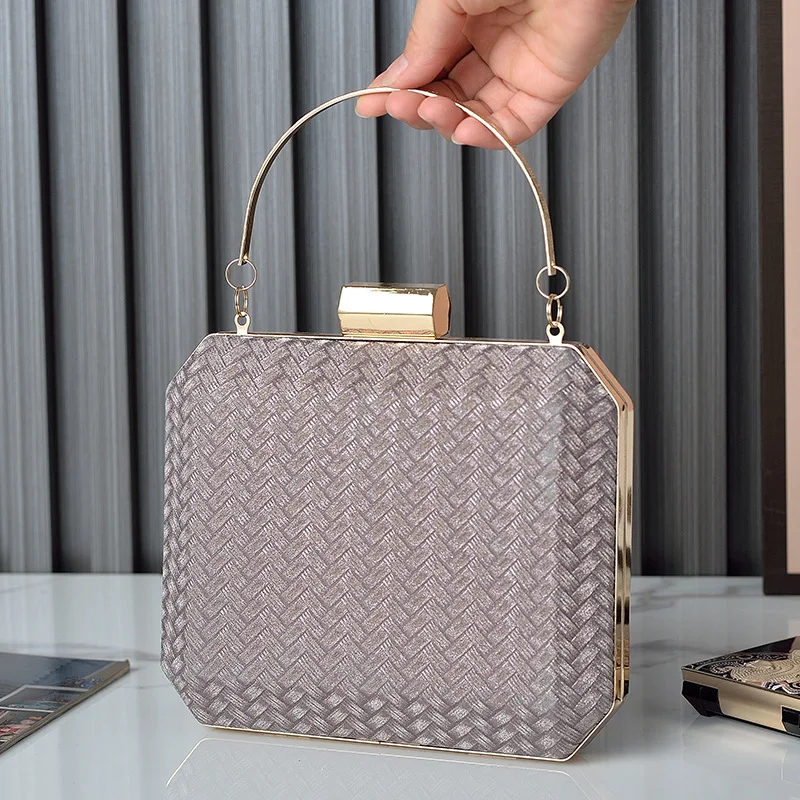 2023 New Women Weave Evening Bags Banquet Shoulder Bags Mini Clutch Wallets Chain Shoulder Bags Purse Drop Shipping