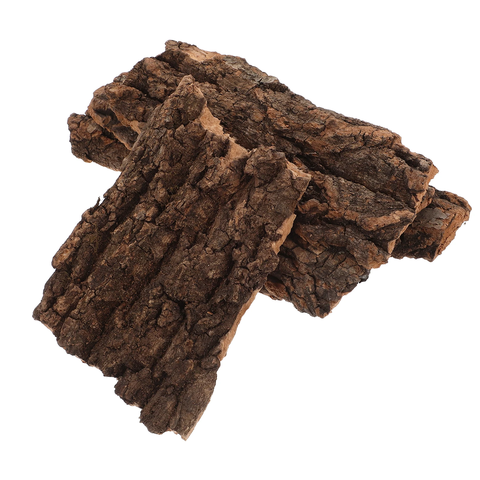 

4 pcs Bark Reptile Terrarium Decor Lizard Hiding Hut 12-20CM Lizard Hiding Bark Pet Supply Accessories Safe Durable