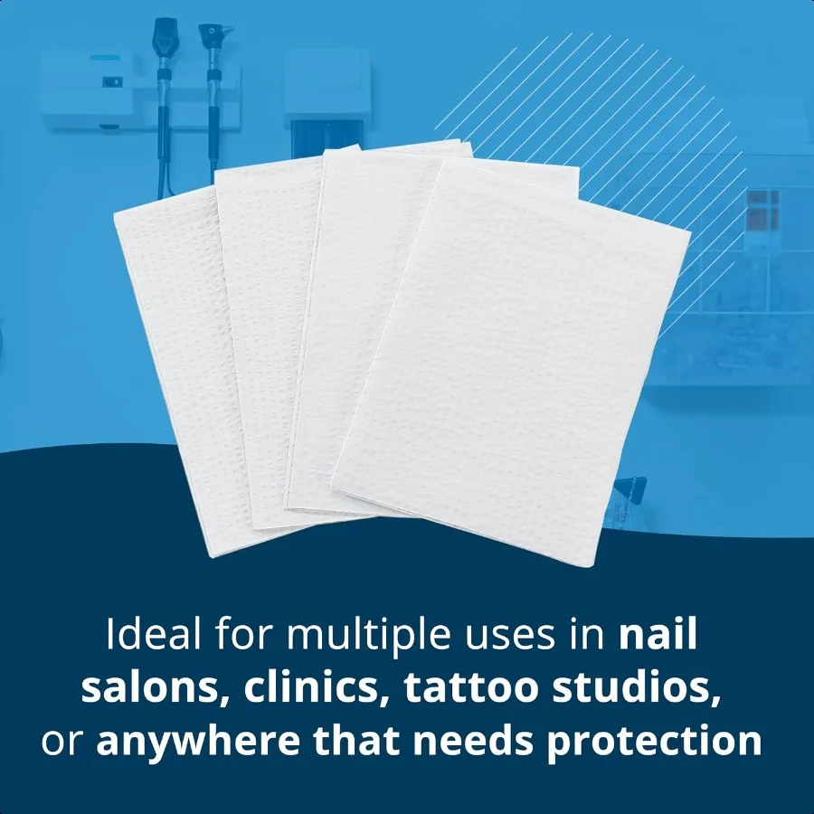 Avalon Papers Toallas Profcionales Blanco 13 x 18 Paquete de 500 Consumibles Dentários de Paisado Waffle 3Ply (1001A)
