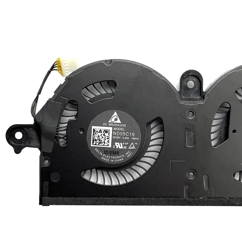 BFYLW وحدة المعالجة المركزية مروحة التبريد برودة المبرد لديل XPS 13 9380 7390 0980 WH 980Wh Nd55C19-19A14