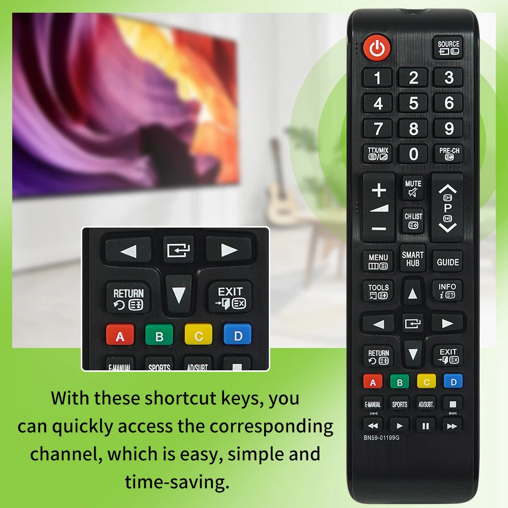 New BN59 01199G Remote Control For Samsung TV UE32J5205 UE32J5250 UE32J5270 UE32J5373 UE40J5200 UE40J5202 UE40J5205