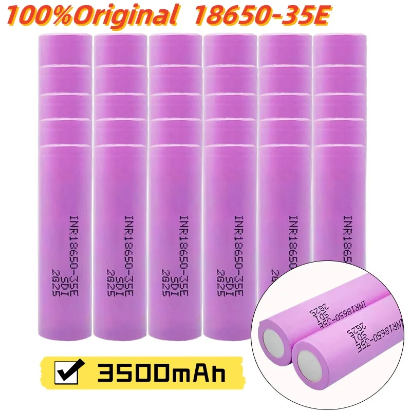 2024 New 18650 Battery 3500mah Lithium Lion 3.7V Original 18650 Batteries For Pointer Flashlight Torch Power Tools Cell