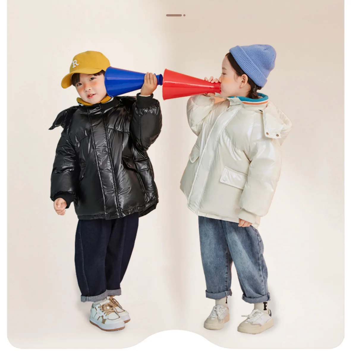 2-8Y NEW Boys Girls jackets White Duck Down Winter Fashion Sport Jacket Outwear Children Jacket Girls Clothes Winter Warm Coat