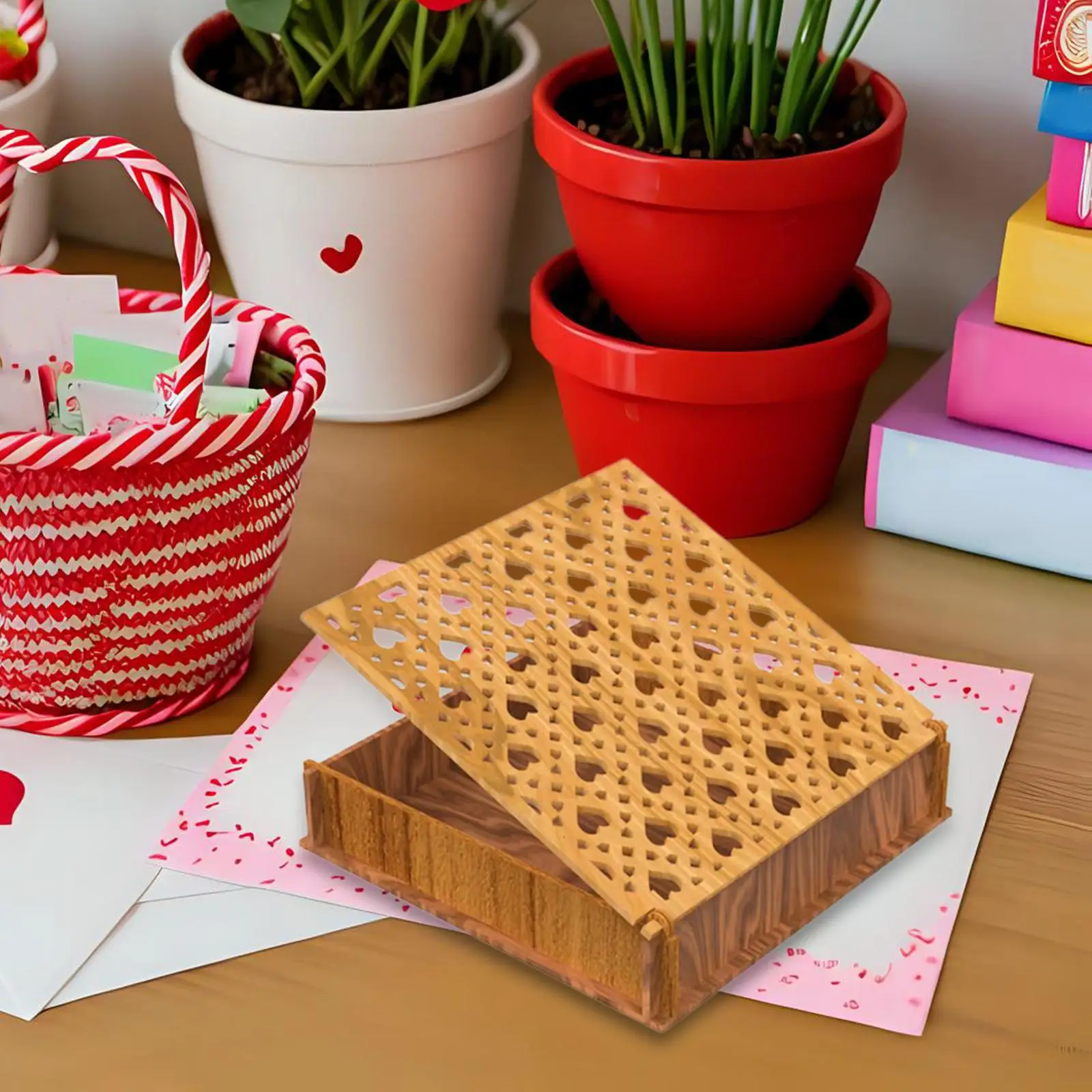 Caja de almacenamiento de madera con tapa, organizador decorativo para guardar objetos de valor, joyas, adornos, manualidades y regalos, ideal para el hogar y la oficina.