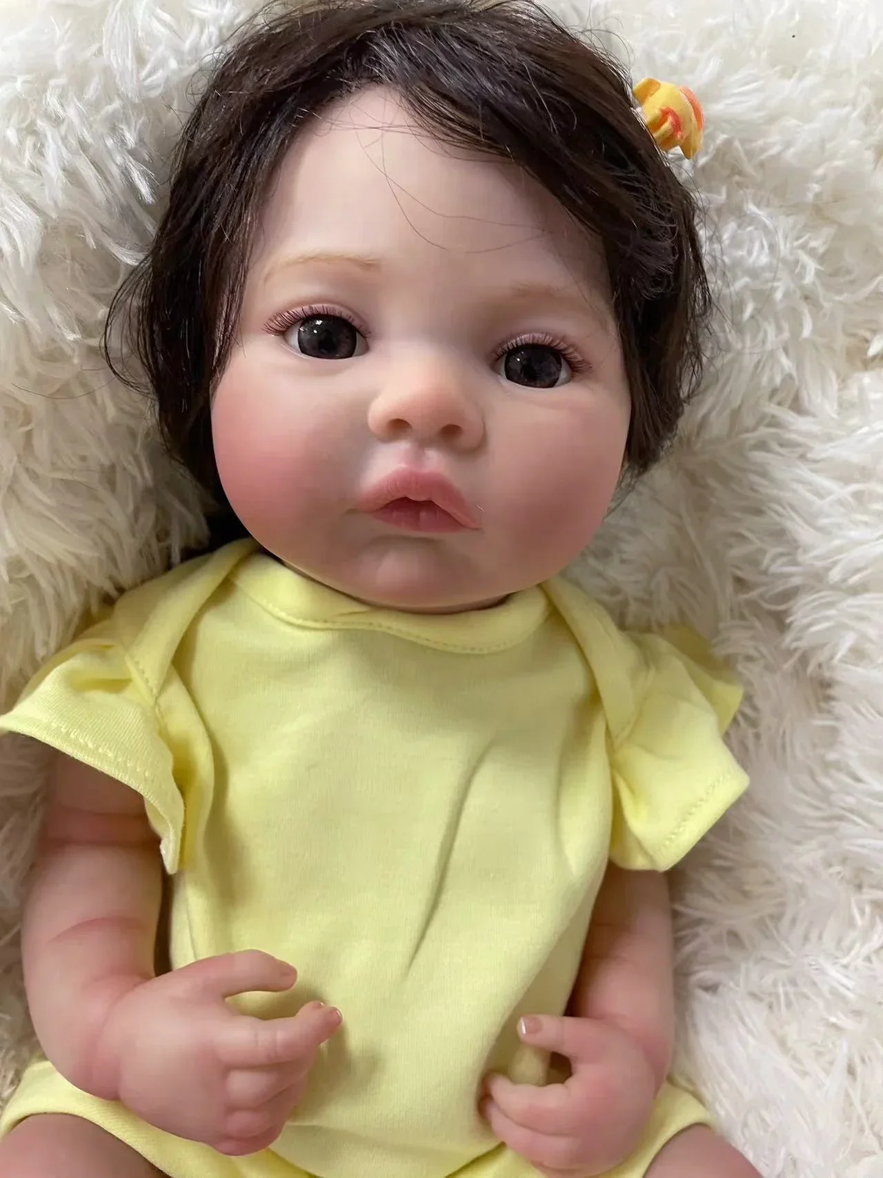 18inch Meadow Full body Reborn Baby Doll Newborn Baby Size Real Picture Handmade Hand-root Hair Visible Veins