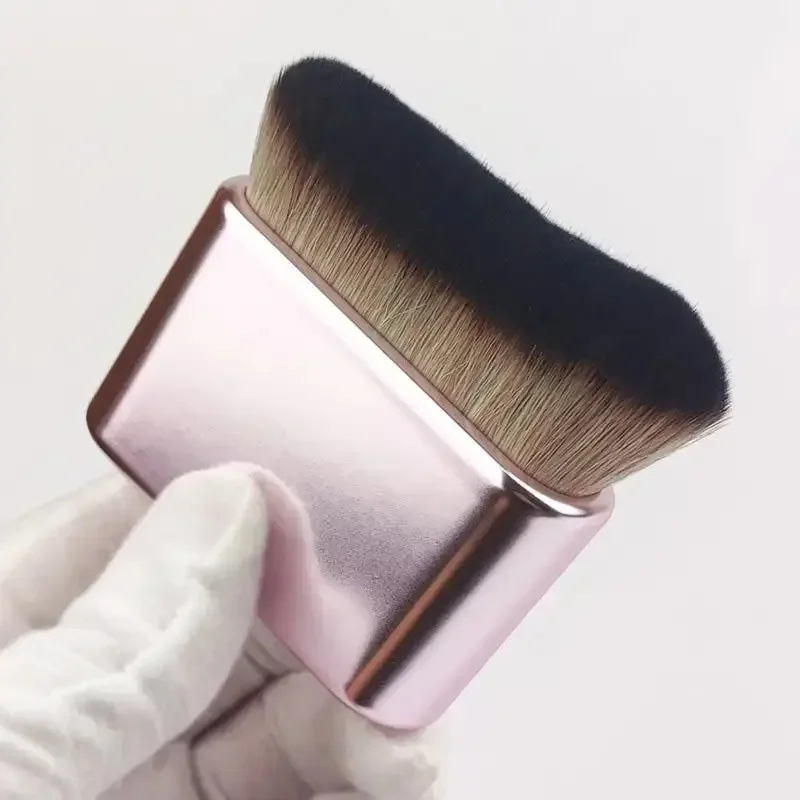 Selbstbrauner Pinsel, weicher Körper-Make-up-Pinsel, tragbarer Selbstbräunungsbürste, Selbstbräuner-Gesichtsbürste für Körper- und Bein-Make-up, mehrfarbig