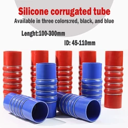 turbocharger connection pipe Hump intercooler silicone hose discharge engine intake outlet hose ID45-110mmStraight Silicone Hose