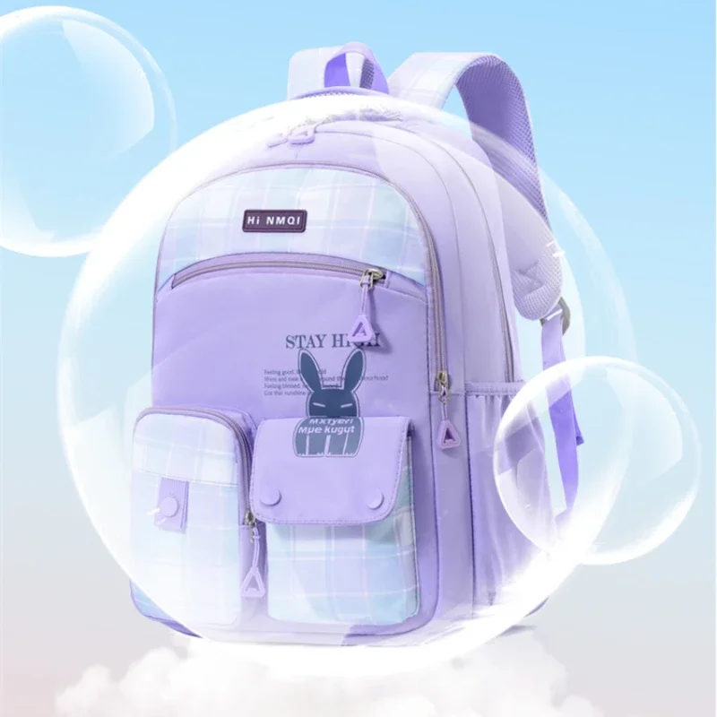 Mochila impermeável para meninas e meninos, mochila escolar, bonito, estudante, laptop, casual, durável, luz, sacos de viagem