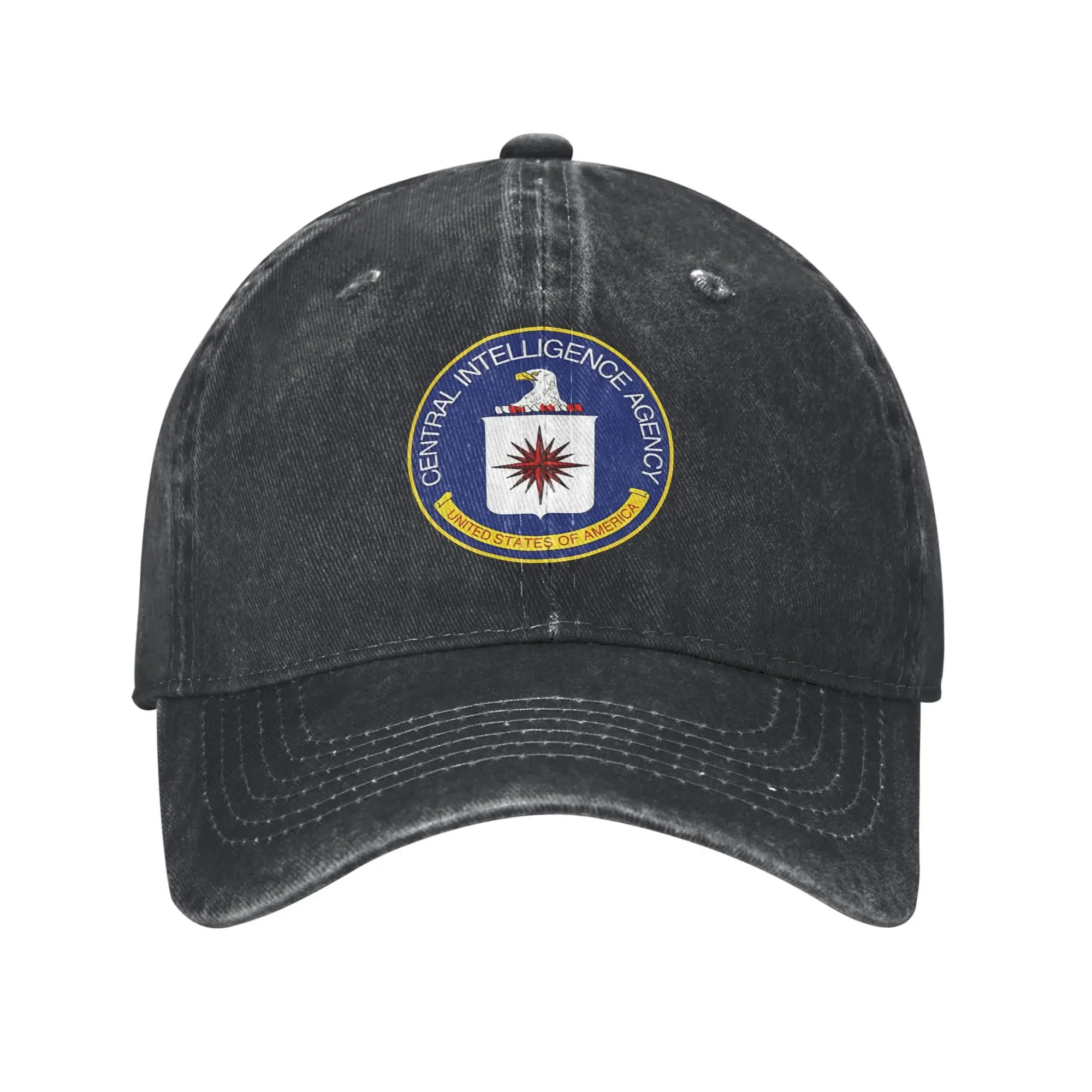 Baseball Cap CIA Special Agent Summer Y2k Retro Trucker Hat Unisex Men Print Hiking Fishing Sunscreen Baseball Caps