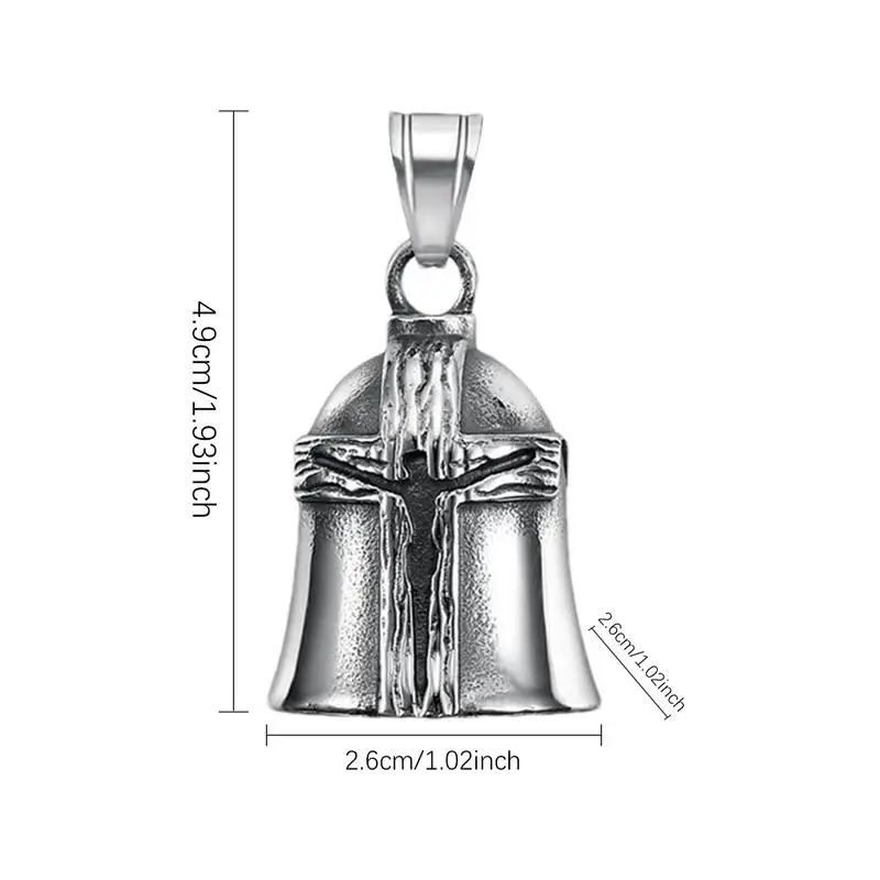 Motorcycle Guardian Bell Stainless Steel Keychain Guardian Bell Portable Novelty Riders Bell Dangling Decoration For Road