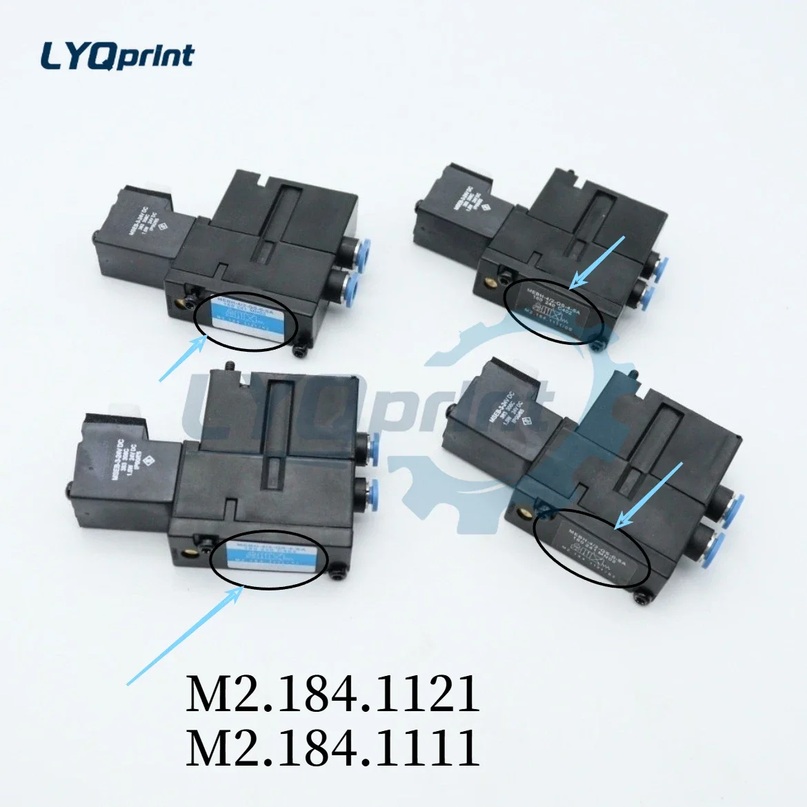 M2.184.1121/02 M2.184.1111 Heidelberg Valve Original Solenoid Valve MEBH-4/2-QS-6-SA