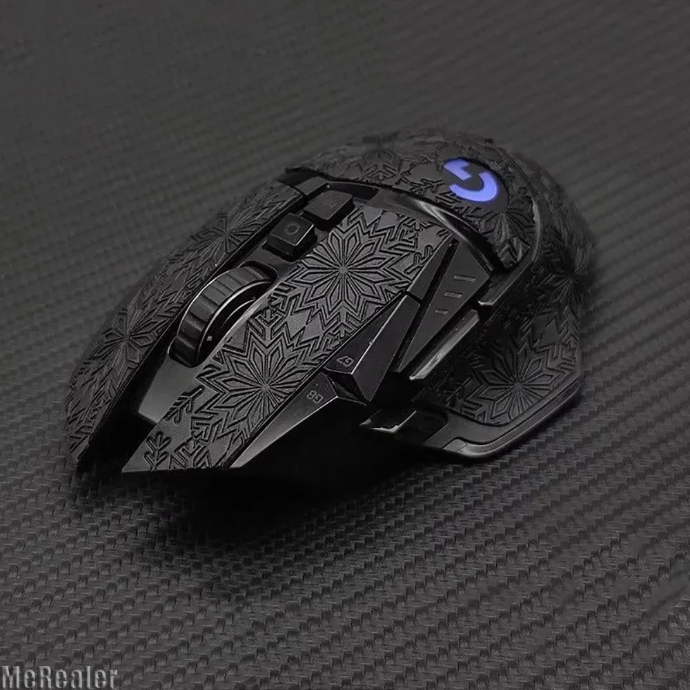 Kreativer Maus-Anti-Rutsch-Aufkleber für Razer Baselis Snake V3Pro Mäuse, rutschfestes Anti-Schweiß-Tape mit Schneeflocken-Textur
