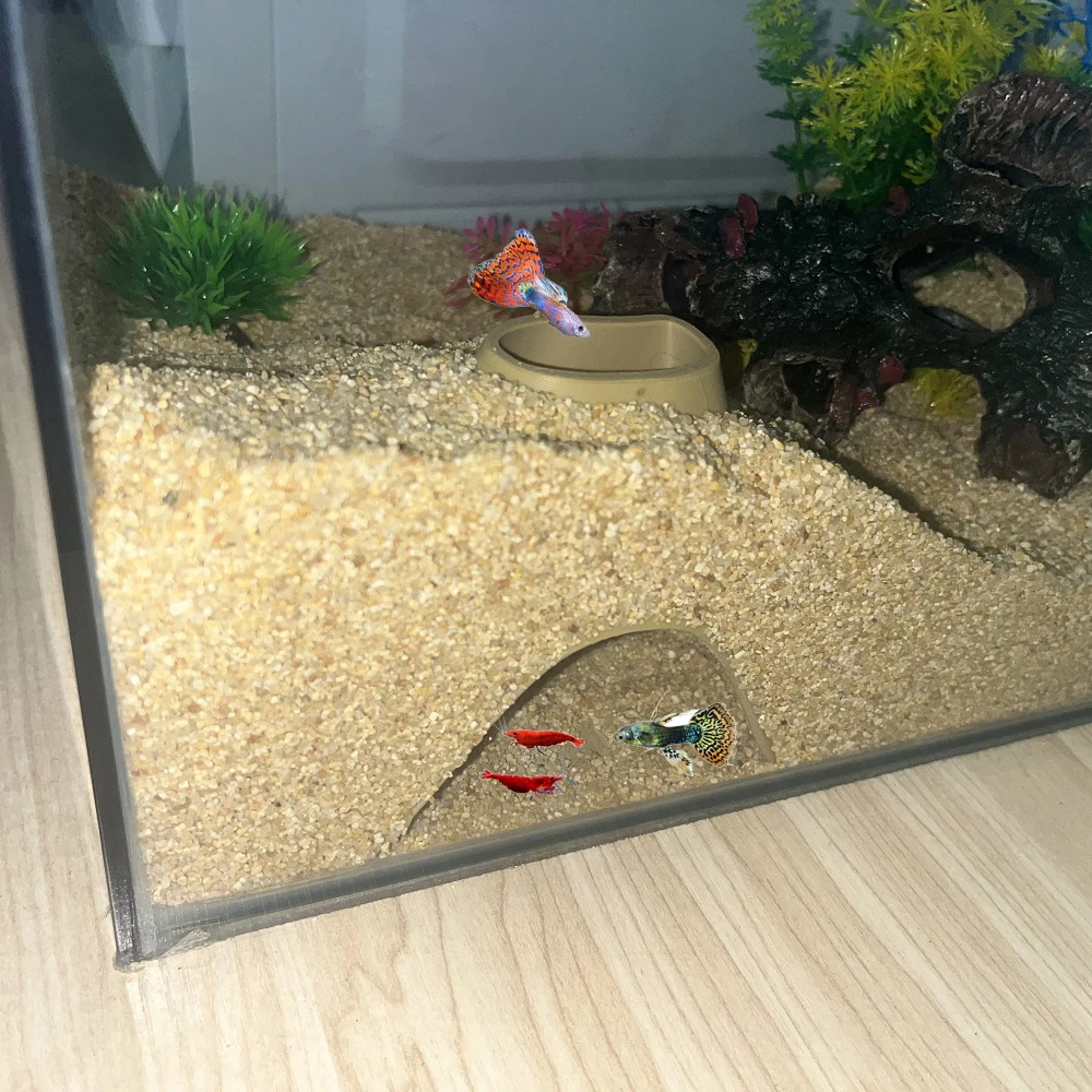 

Aquarium cave Fish tank underground hiding cave For Aquatic Pets To Breed, Play AndRest Fish Tank Ornaments
