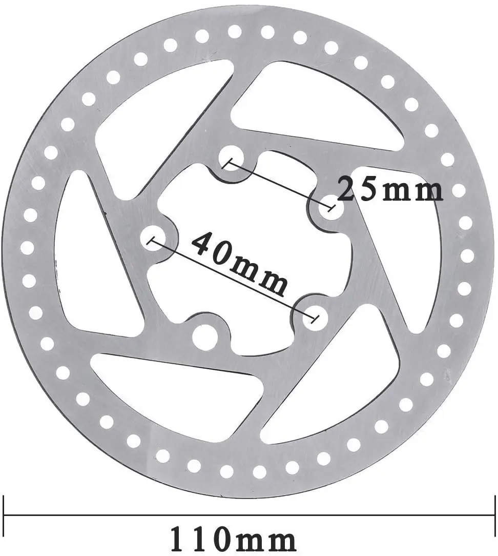 Electric Scooter 120MM 110MM Rear Wheel Brake Disk Disc Scooter Caliper Replacement Part Accessory for Xiaomi M365