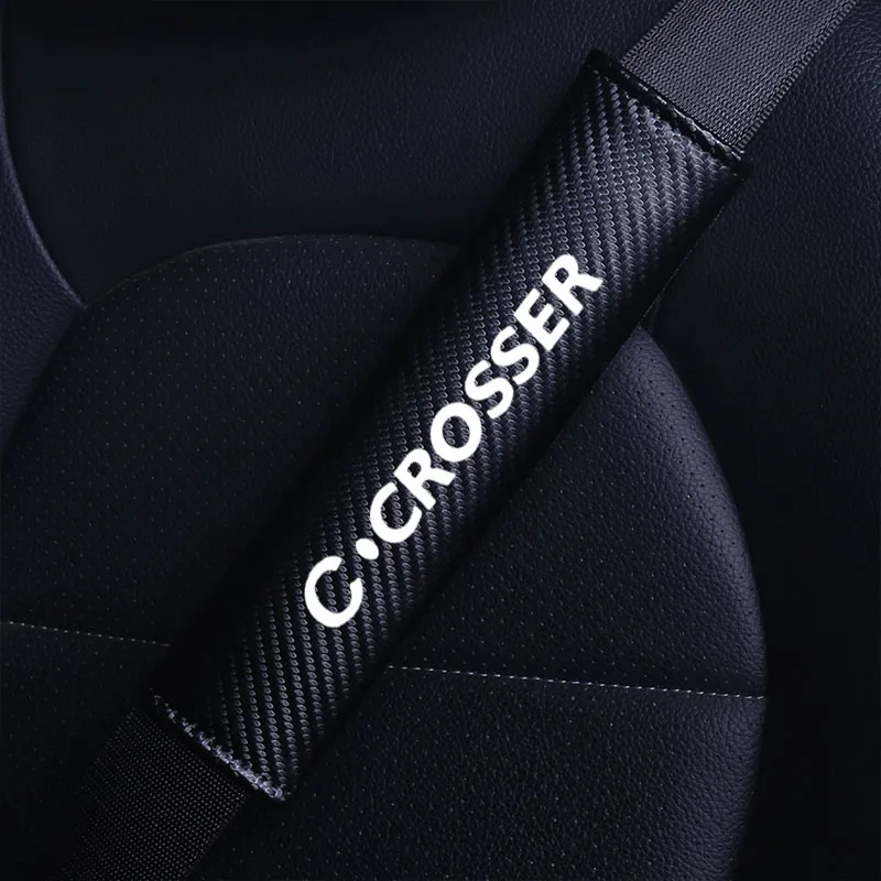 Car Safety Belt Shoulder Cover Breathable For Citroen Crosser Auto Accessories Car Shoulder Protector Pad Seat Belt Padding Pad