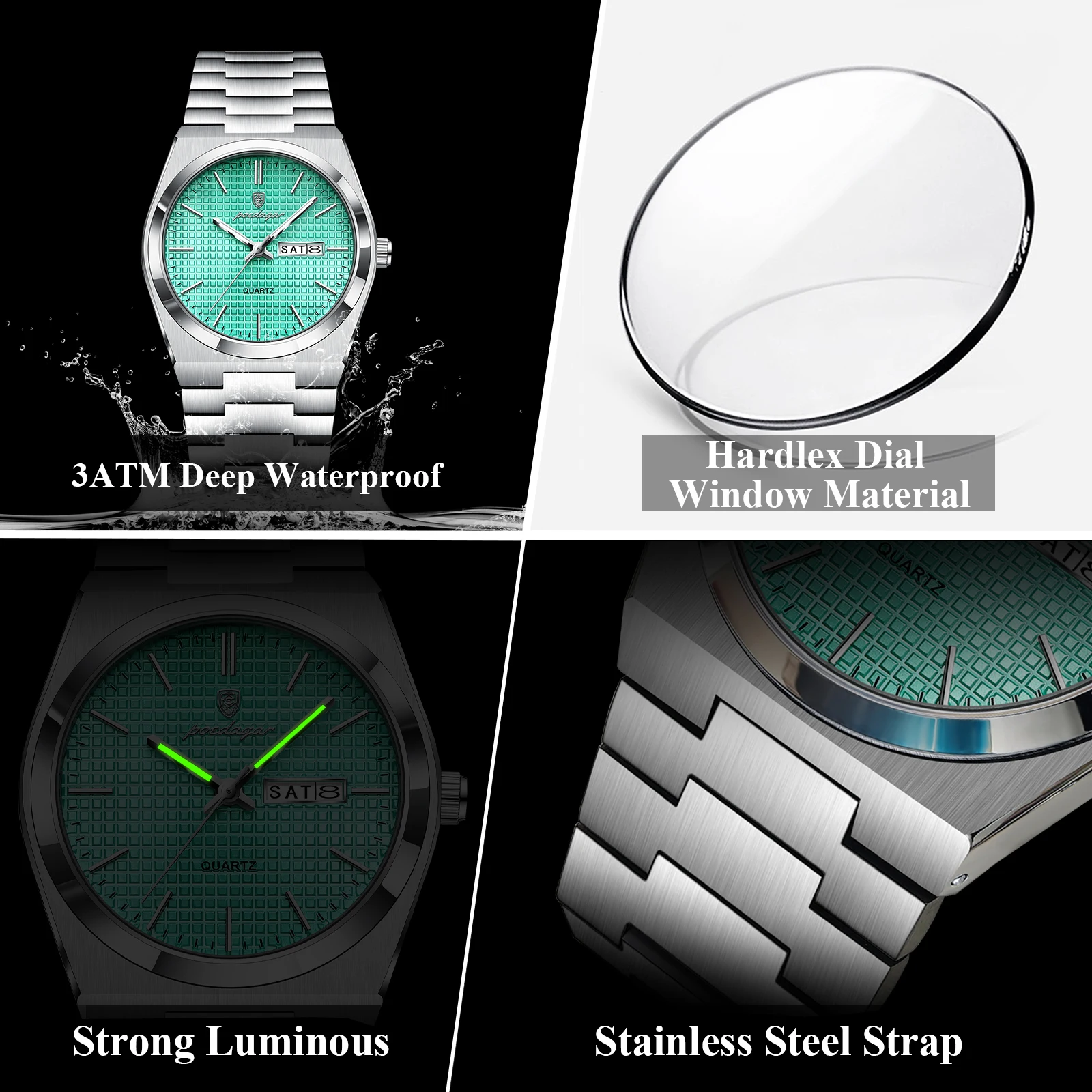 Montre homme POEDAGAR tendance - Luxury Watch Cartier avis et prix