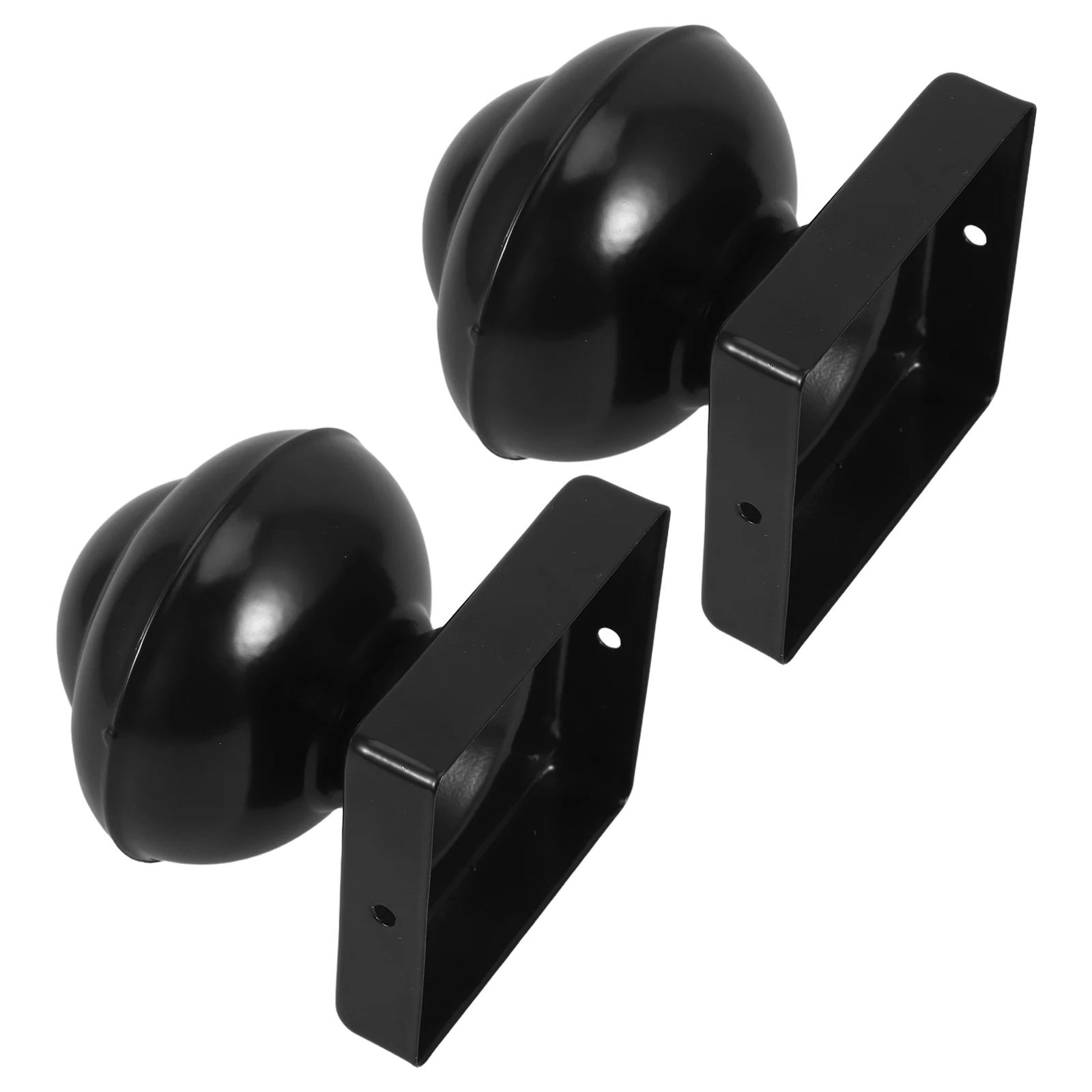 

2pcs Iron Post Caps For Heavy Duty Weatherproof Deck Toppers Decorative Gate Fittings Garden Fence Accessories - Fence Post