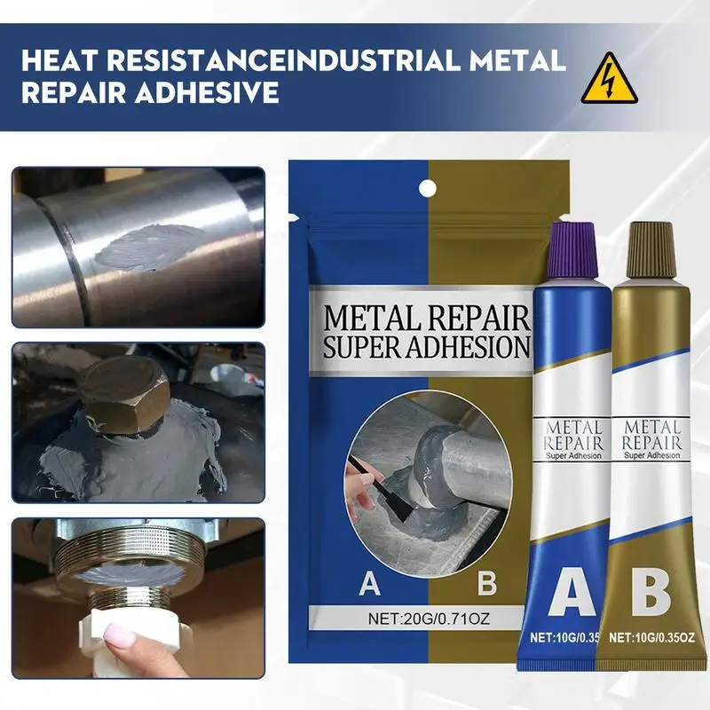 Glue For Metal To Metal Repair Adhesive High Strength Metal Weld Liquid Waterproof All Purpose Repair Glue Casting Adhesive Bond