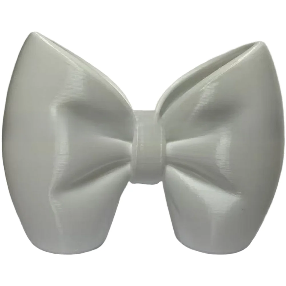Desk and Bathroom Bowknot Toothbrush Holder with Pen Storage Feature Made from For PLA Material Compact and Lightweight