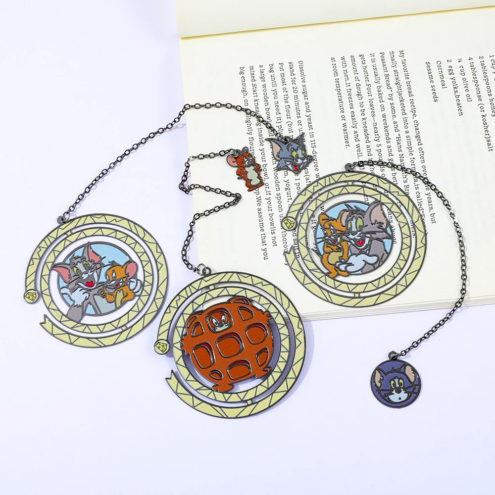 Tom und Jerry Metall-Lesezeichen, Anime-Fans, Buchseitenmarker, Weihnachtsgeschenk für beste Schwester, Thanksgiving-Geschenk