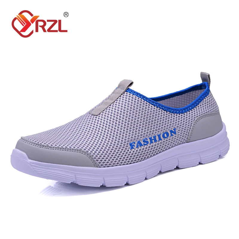 YRZL Lightweight Men Casual Shoes Breathable Slip on Women Men Sneakers Anti-slip Unisex Flats Outdoor Walking Shoes Size 36-47