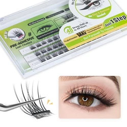 Self-adhesive false eyelashes 36 clusters of false eyelashes without glue false eyelashes thick and natural and easy on the eyes