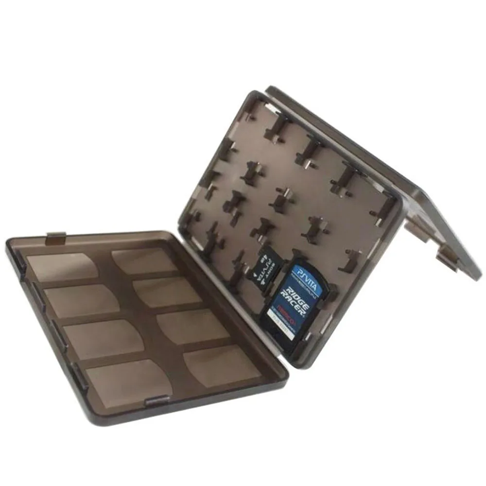 أوستنت 18 في 1 لعبة بطاقات الذاكرة صندوق تخزين حمل حامل لسوني PS فيتا PSV لعبة بطاقات صندوق تخزين واقية