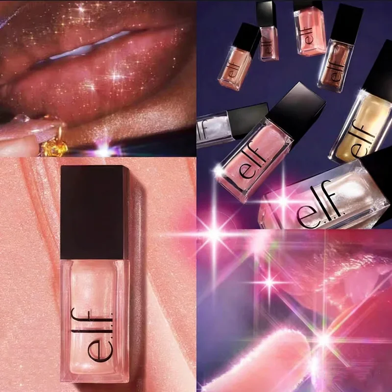 エルフパール光沢リップバームキャンディコード化されたブラシヘッドスタイル防水汚れ防止長期的な輝きシマー女性メイクアップ化粧品