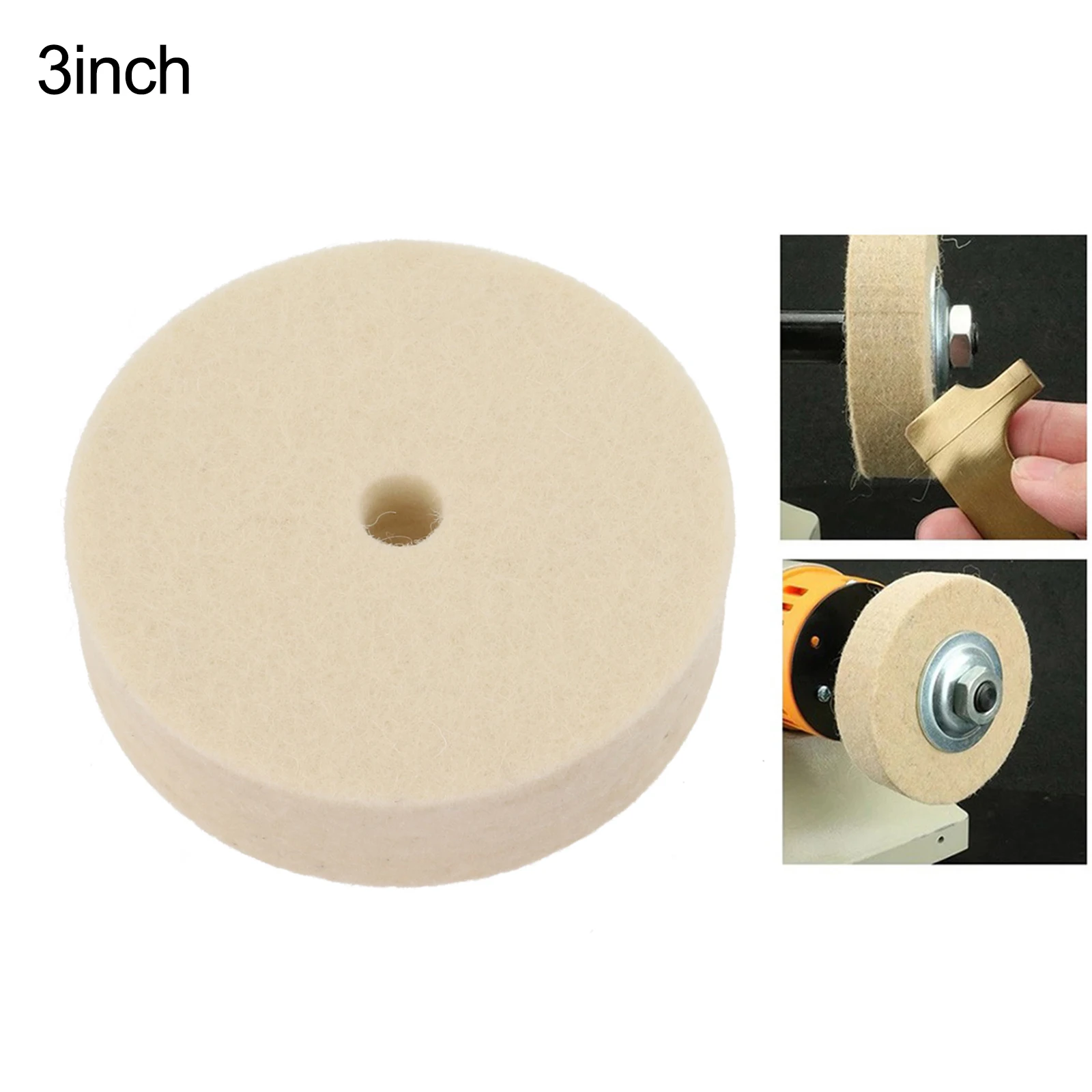 

1pc 3 Inch 75mm Drill Grinding Wheel Buffing Wheel Polishing Pad Abrasive Disc Tool Sanding Discs Wool Felt Polishing Wheel