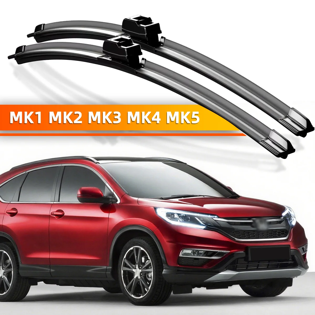 YONGRUN 2 Stück Frontscheibenwischerblätter, geeignet für Honda Cr-V Crv 1 2 3 4 5 1995–2022, Windschutzscheiben-Fensterzubehör 2012