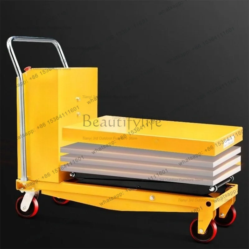 LSModern High End Electric Hydraulic Lifting Flatbed Cart Nordic Lifting Scissor Mobile Mold Handling Commercial Tool FYET